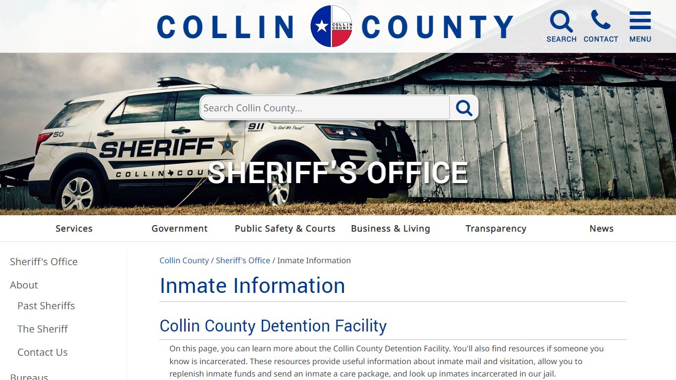 Sheriff's Office Inmate Information - Collin County